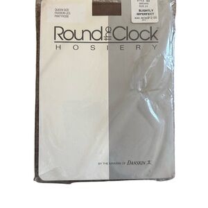 NWT | Vtg 1997 Danskin | Brown | Round the Clock Hosiery Pantyhose |Size 2X